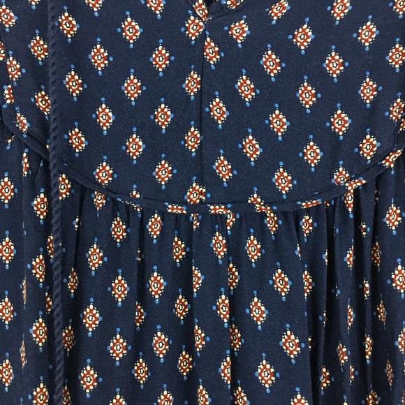 Time and Tru Boho Peasant Paisley Print Dress S - Picture 7 of 16